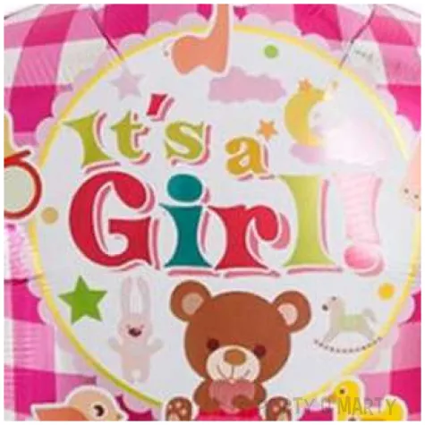 balon foliowy its a girl mis rozowy takarakosan 15 str
