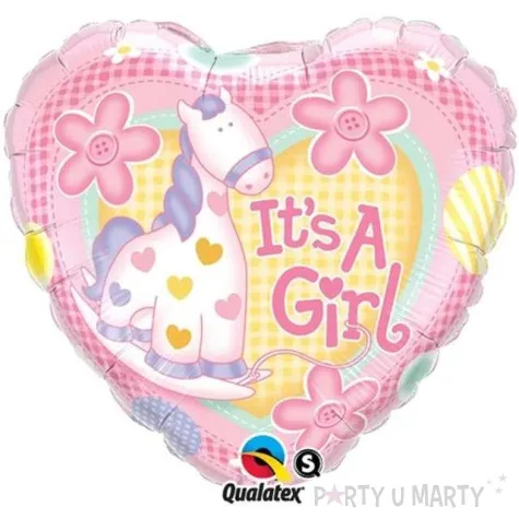 balon foliowy its a girl qualatex 18 hrt