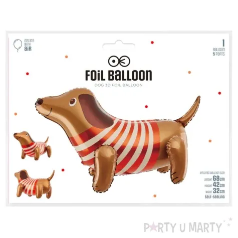 balon foliowy jamnik stojacy partypal 27 shp