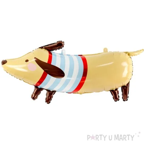 balon foliowy jamnik w sweterku partydeco 35 shp