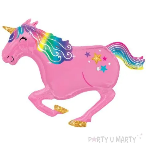 balon foliowy jednorozec biegnacy amscan 39x34 shp