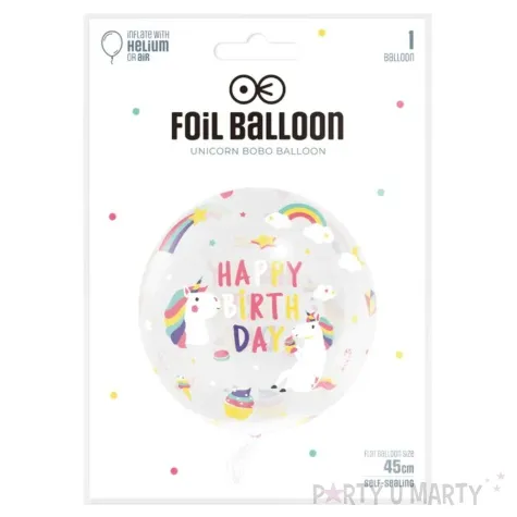 balon foliowy jednorozec happy birthday partypal 18 rnd