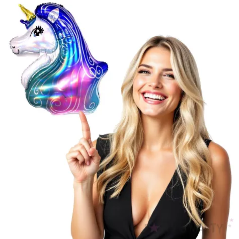 balon foliowy jednorozec opalizujacy jix 32 shp