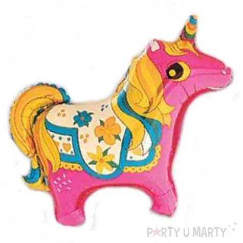 balon foliowy jednorozec rozowy flexmetal 14 shp