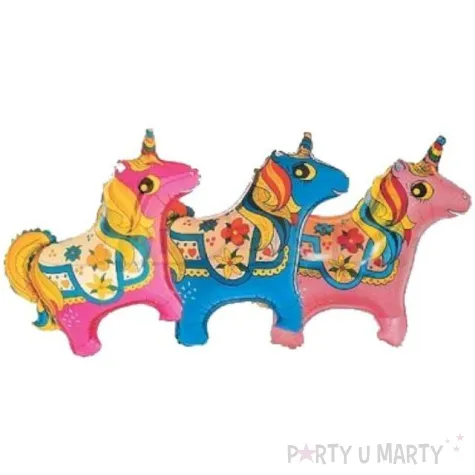 balon foliowy jednorozec rozowy flexmetal 24 shp