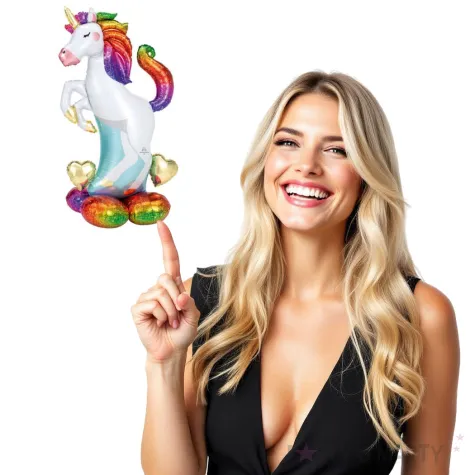 balon foliowy jednorozec teczowy xxl amscan 50 shp