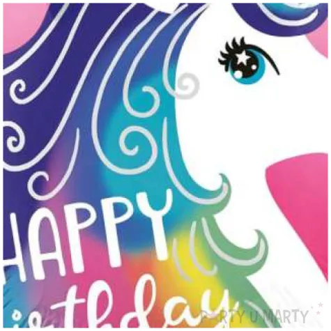 balon foliowy jednorozec urodzinowy amscan 18 rnd