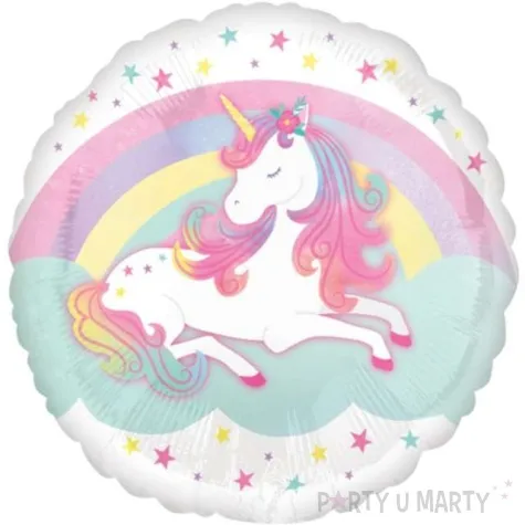 balon foliowy jednorozec zaczarowany unicorn amscan 18 rnd