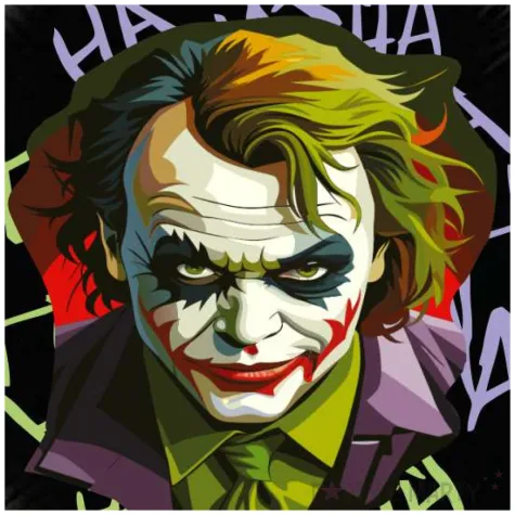 balon foliowy joker ha ha ha czarny 18 rnd