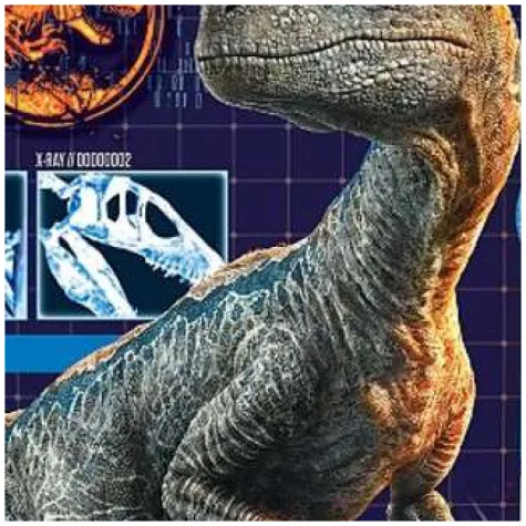 balon foliowy jurassic world dinozaur qualatex 18 rnd