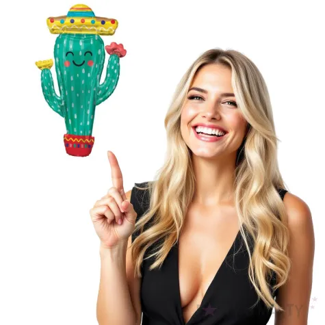 balon foliowy kaktus amscan 38 shp