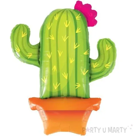 balon foliowy kaktus doniczkowy qualatex 39 shp