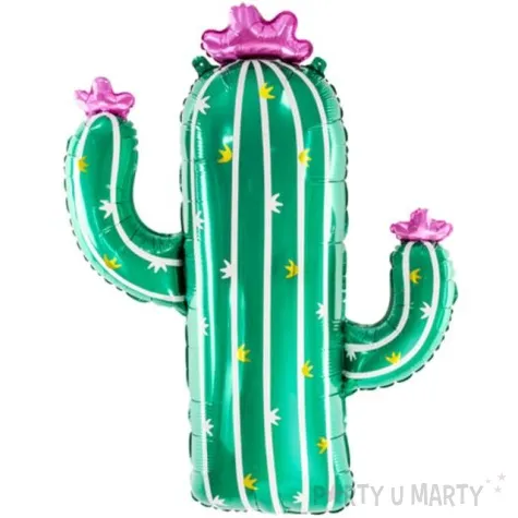 balon foliowy kaktus zielony partydeco 32 shp