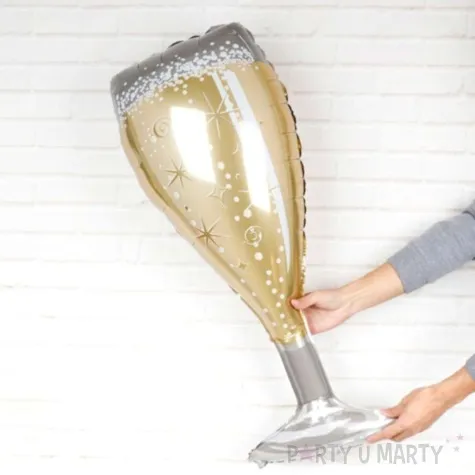 balon foliowy kieliszek szampana zloty jix 40 shp