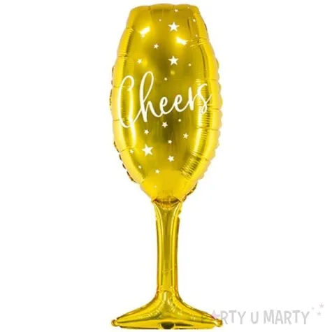 balon foliowy kieliszek zloty partydeco 32 shp