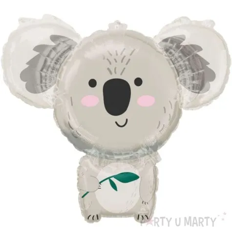 balon foliowy koala z lisciem amscan 28 shp
