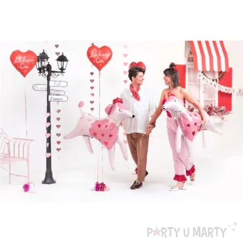 balon foliowy kocham cie czerwony partydeco 18 hrt