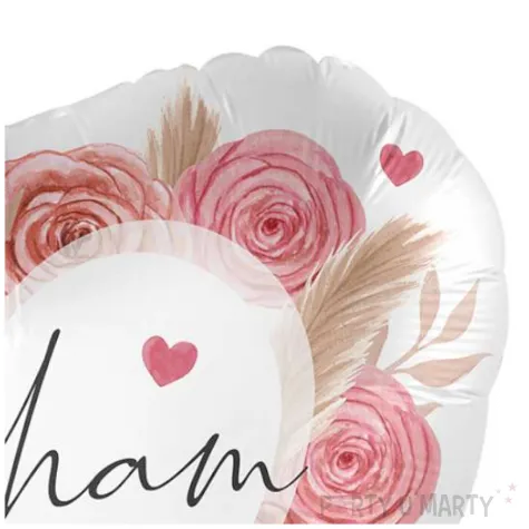 balon foliowy kocham cie kwiaty bialy premioloon 17 hrt