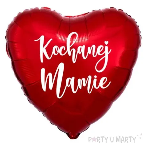 balon foliowy kochanej mamie czerwony 18 hrt