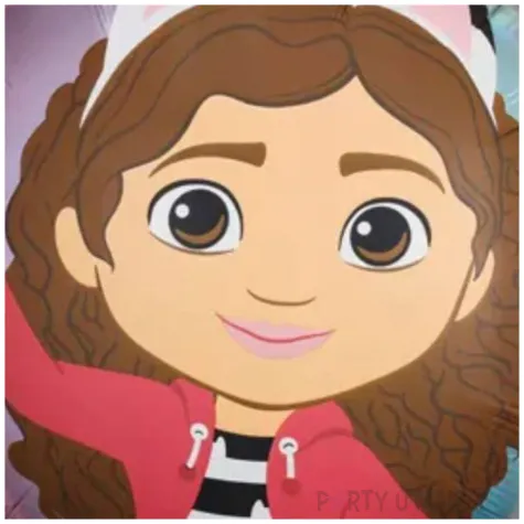 balon foliowy koci domek gabi z falbankami partydeco 20 rnd