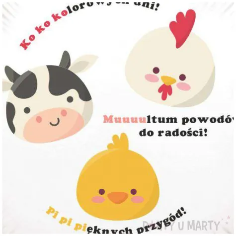 balon foliowy kokolorowa farma zyczenia bialy 18 rnd