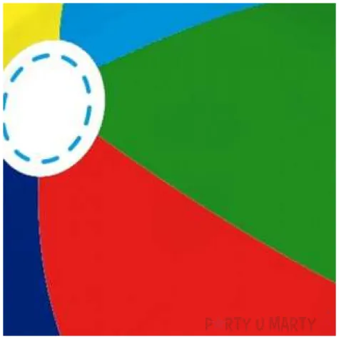 balon foliowy kolorowa pilka plazowa flexmetal 18 rnd