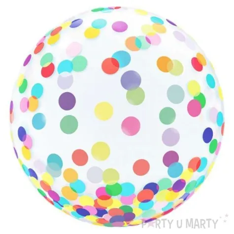 balon foliowy kolorowe grochy godan 18 orb