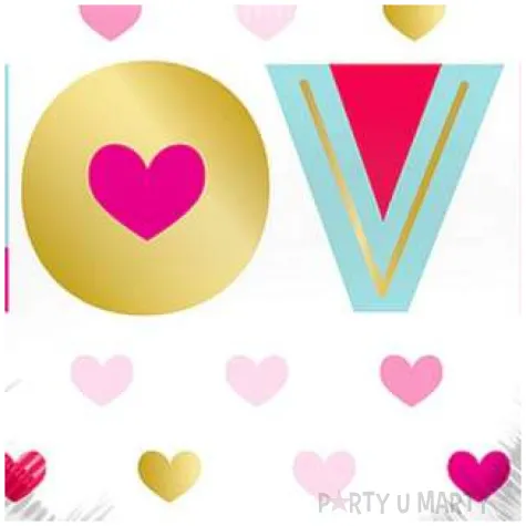 balon foliowy kolorowe love qualatex 18 hrt