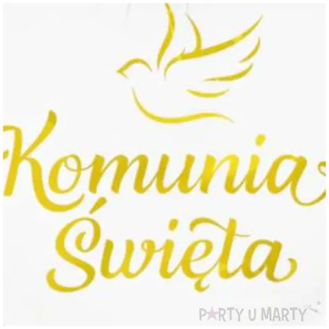 balon foliowy komunia swieta golabek partypal 18 hrt