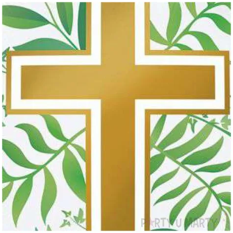 balon foliowy komunia zloty krzyz bialy qualatex 18 rnd