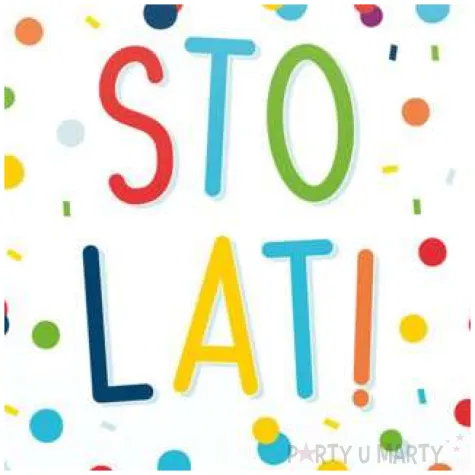 balon foliowy konfetti sto lat amscan 16 rnd