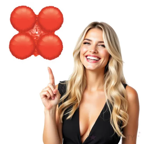 balon foliowy koniczyna czerwony godan 24 shp