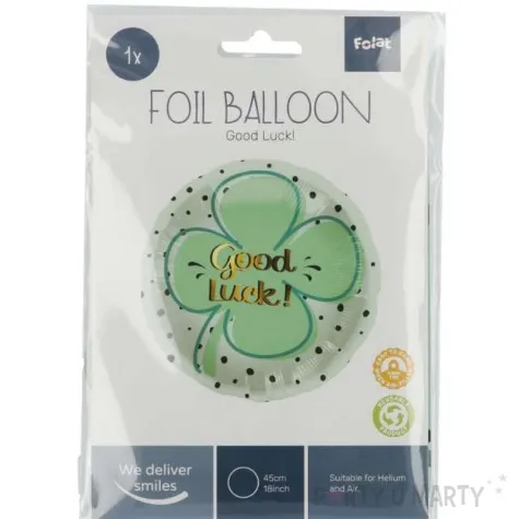 balon foliowy koniczyna good luck folat 18 rnd