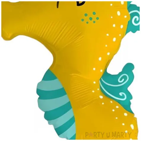 balon foliowy konik morski zolty flexmetal 24 shp