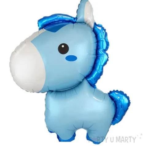 balon foliowy konik niebieski flexmetal 14 shp