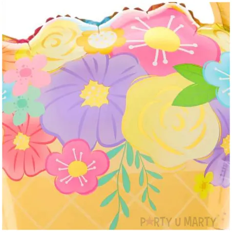 balon foliowy koszyk z kwiatami partypal 27 shp