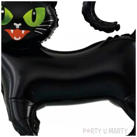 balon foliowy kot czarownicy halloween czarny 25 shp