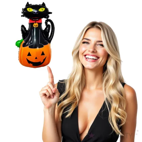 balon foliowy kot na dyni jix 38 shp