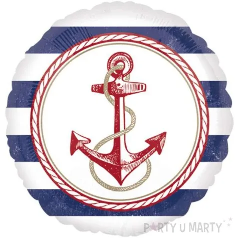 balon foliowy kotwica marynarska amscan 17 rnd