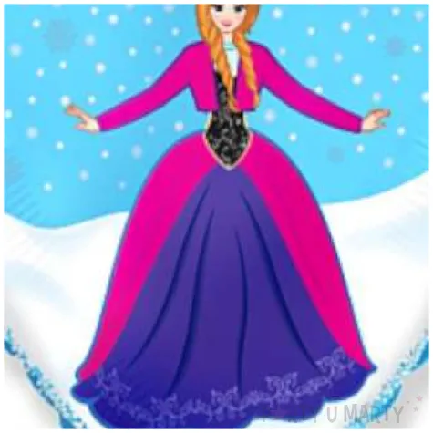 balon foliowy kraina lodu anna flexmetal 18 hrt