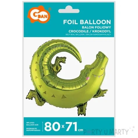 balon foliowy krokodyl safari zielony godan 31 shp