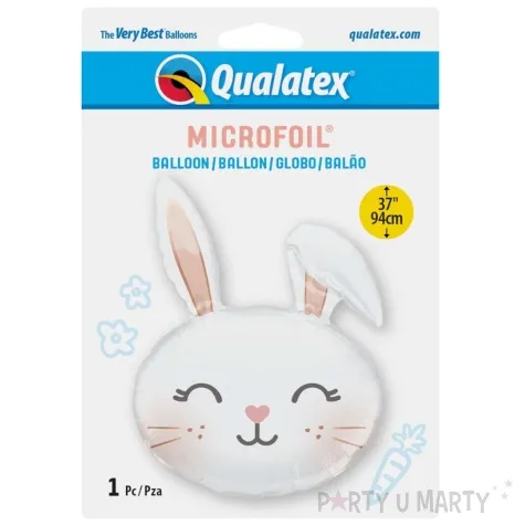 balon foliowy kroliczek bialy qualatex 37 shp