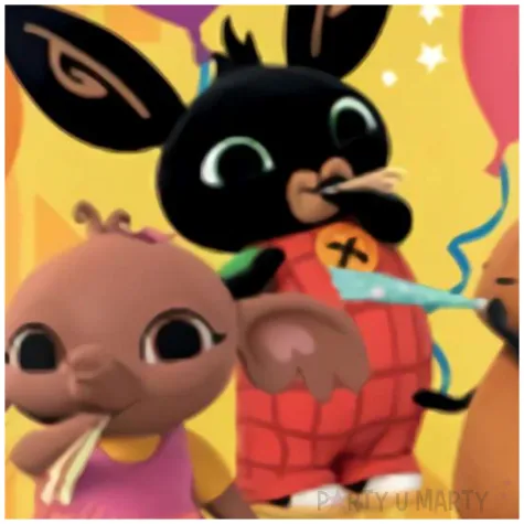 balon foliowy krolik bing amscan 18 rnd