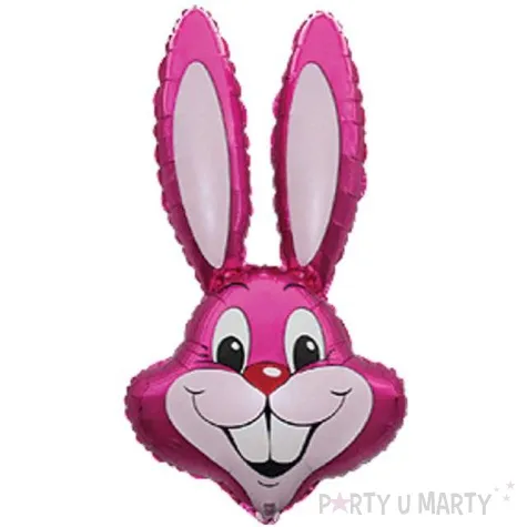 balon foliowy krolik rozowy flexmetal 24 shp