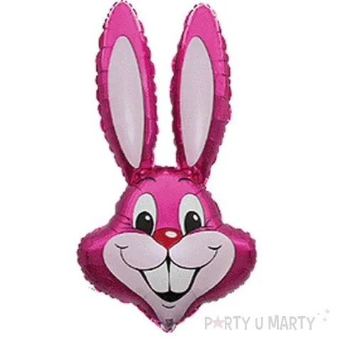 balon foliowy krolik rozowy flexmetal 24 shp