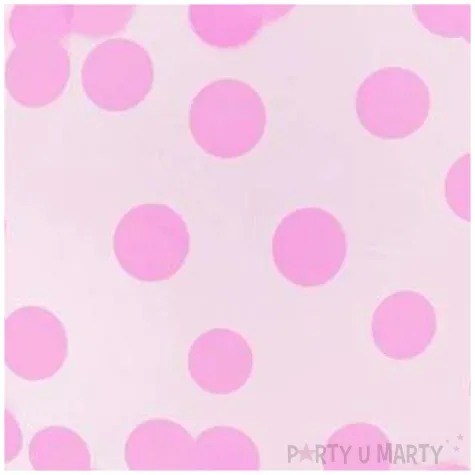 balon foliowy krysztalowe grochy rozowy godan 18 orb