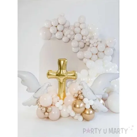 balon foliowy krzyz zloty partydeco 36 shp