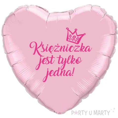 balon foliowy ksiezniczka jest tylko jedna fuksja rozowy 18 hrt