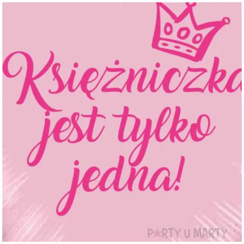 balon foliowy ksiezniczka jest tylko jedna fuksja rozowy 18 hrt