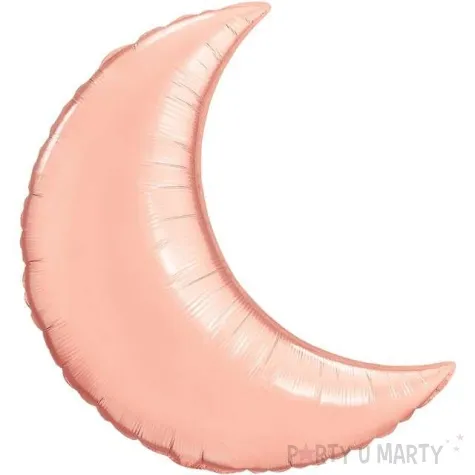 balon foliowy ksiezyc rozowo zloty qualatex 35 shp